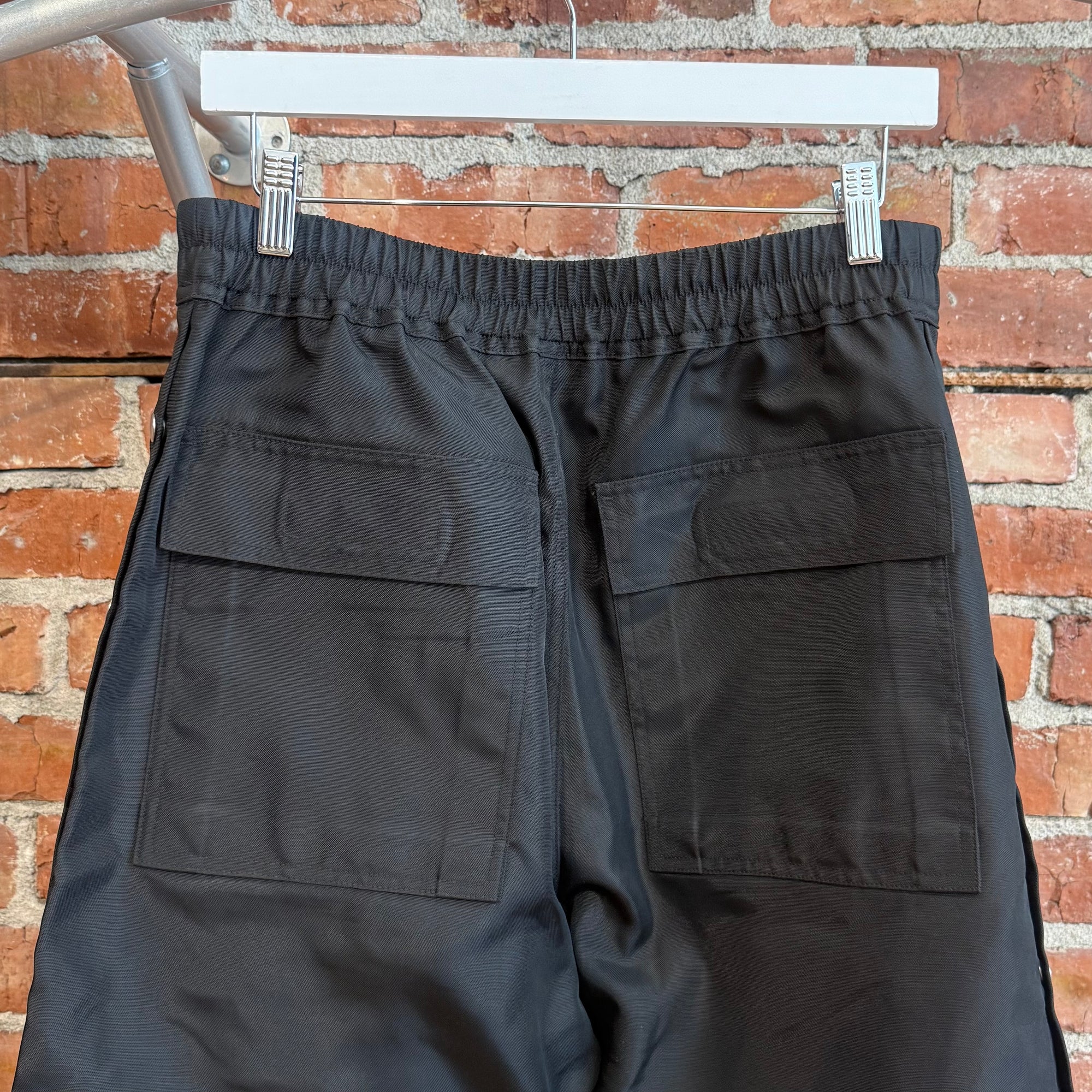 RICK OWENS DRKSDHW CANVAS PUSHER PANTS ‘BLACK’