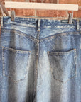 BALENCIAGA SS20 TROMPE L'OEIL DENIM PRINT SWEATPANTS ‘BLUE’