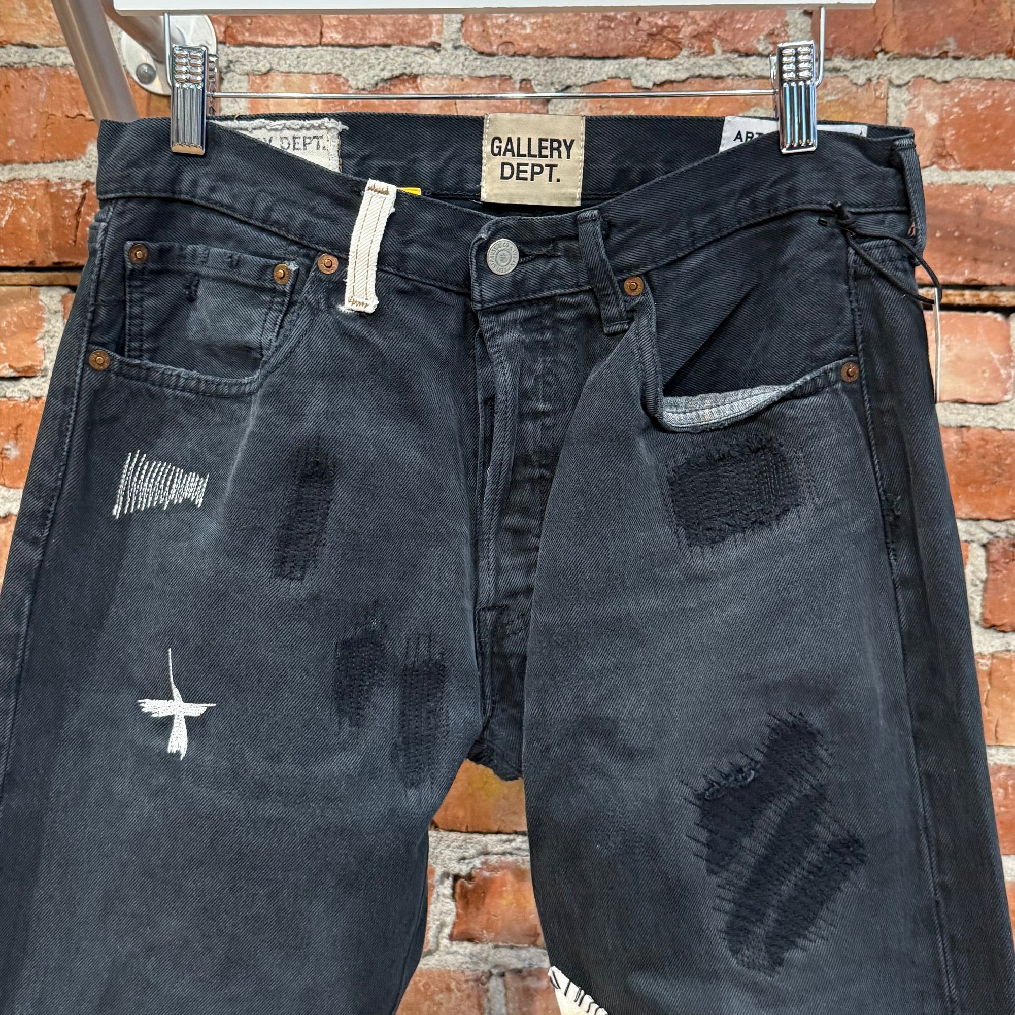 GALLERY DEPT. SCAB F*CK FACE DENIM ‘BLACK’