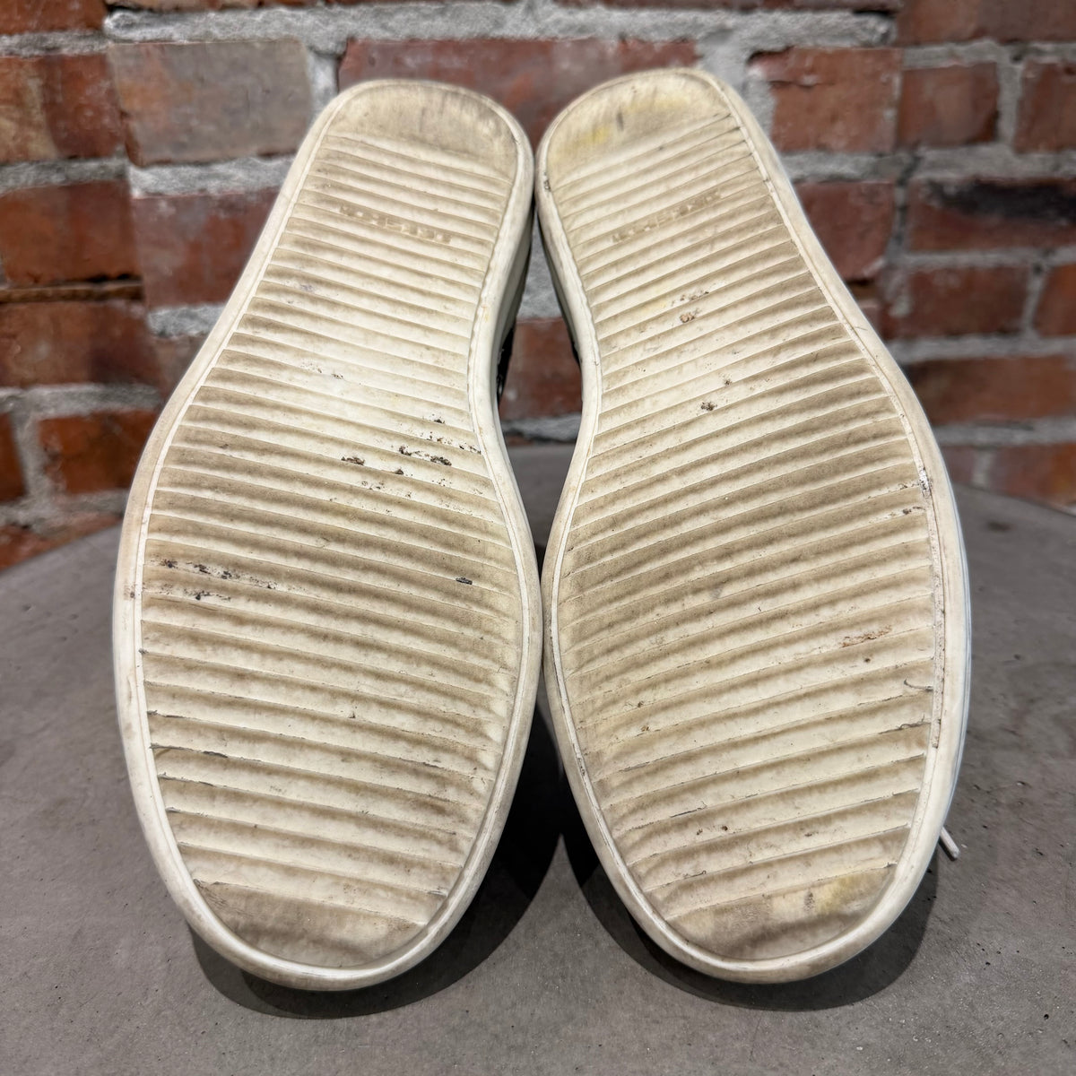 RICK OWENS FW25 CONCORDIANS DRKSHDW WAXED RAMONE SNEAKERS ‘SLATE’