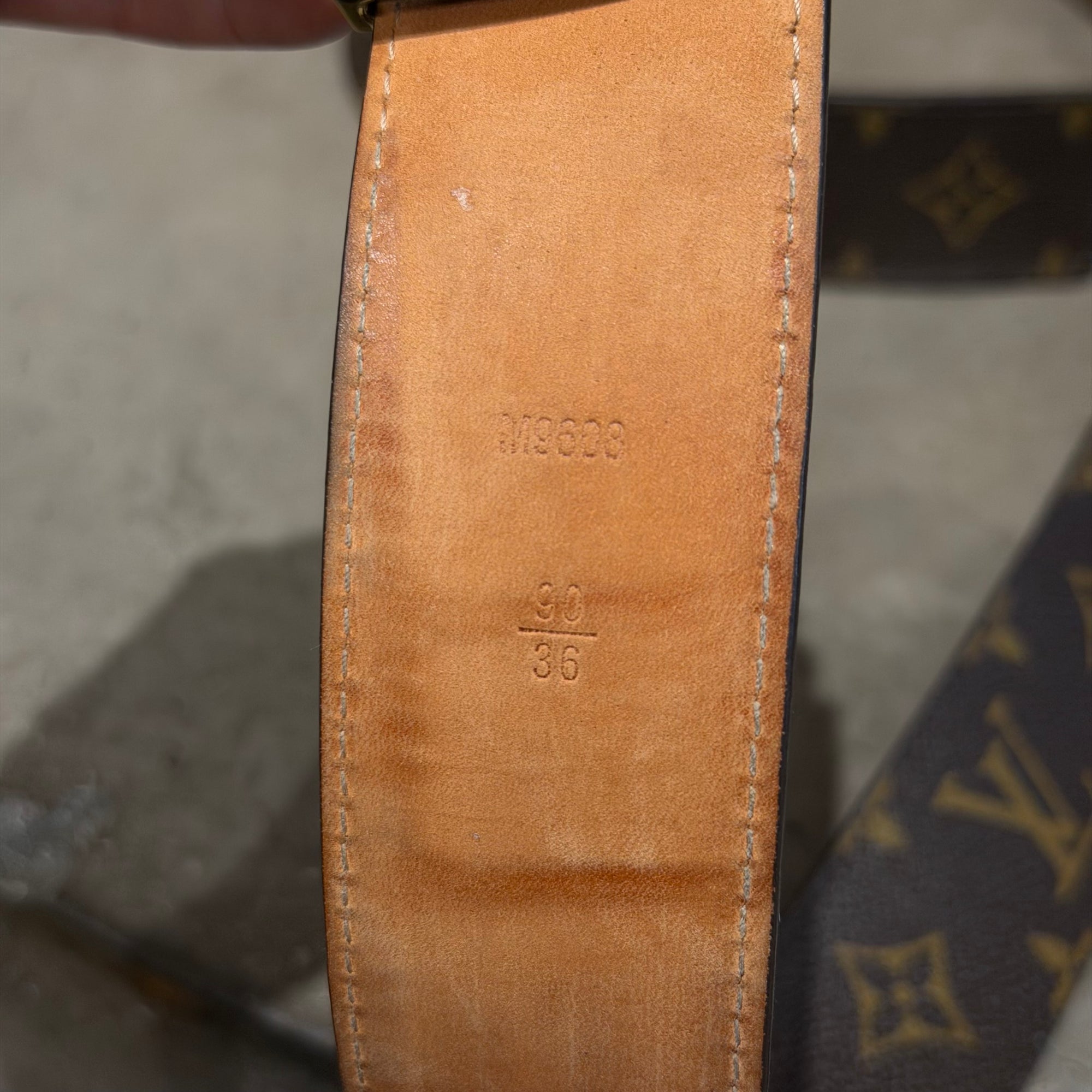 LOUIS VUITTON MONOGRAM BELT ‘BROWN’