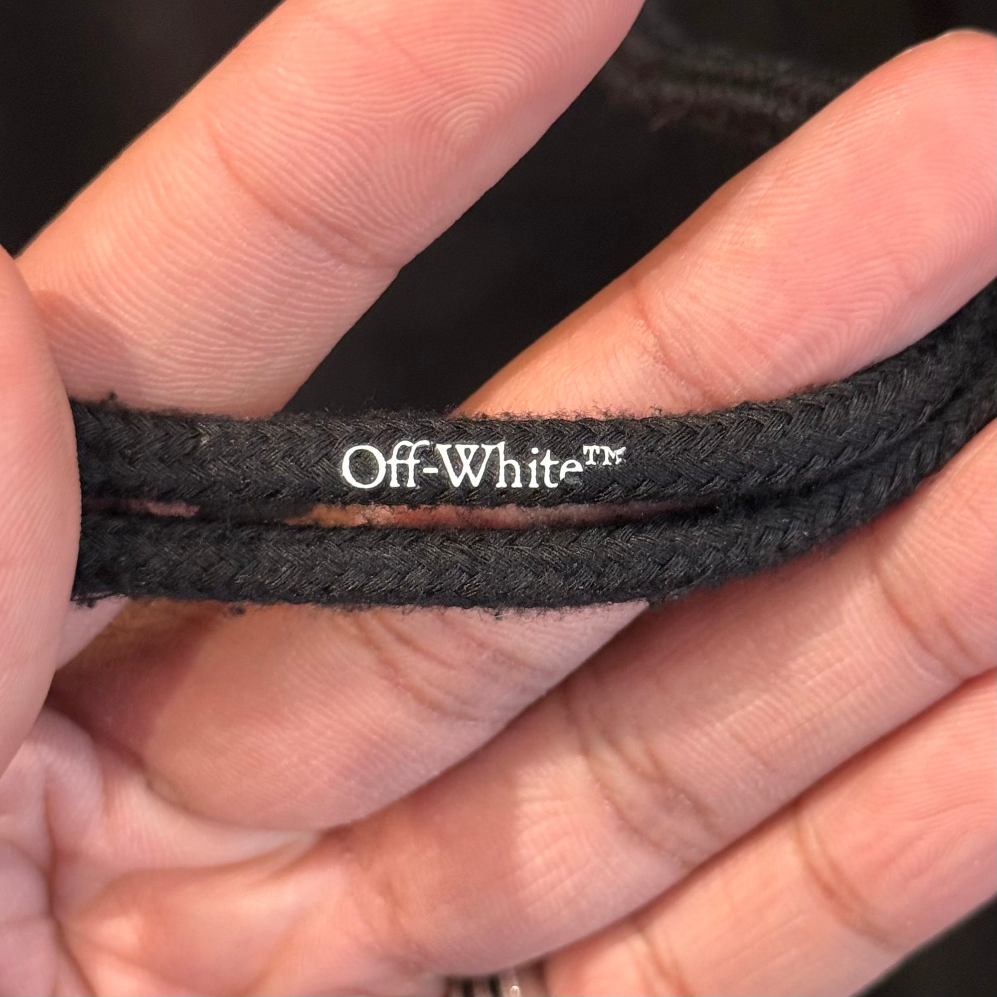 OFF-WHITE DIAGONAL HELVETICA LAYER HOODIE ‘BLACK’