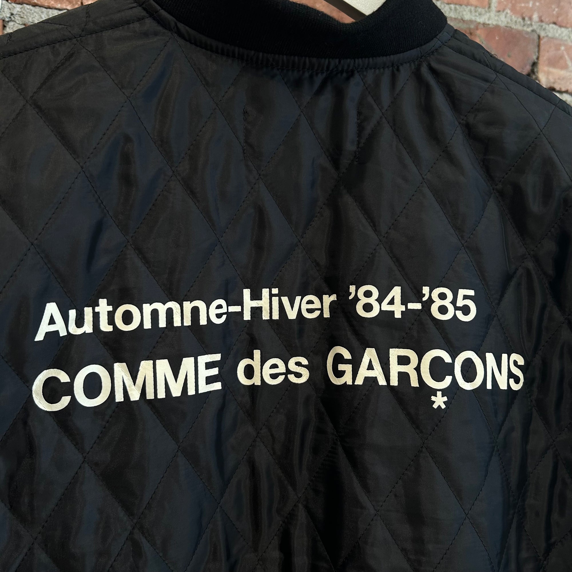 COMME DES GARÇONS AUTOMNE-HIVER '84-85 STAFF BOMBER ‘BLACK’