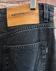 VETEMENTS STRAIGHT "MAGIC FIT" JEANS ‘BLACK’