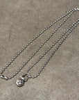 CHROME HEARTS CROSS BALL ZIPPER NECKLACE ‘SILVER’