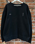NEIGHBORHOOD HEAVY MONEY IS NOT OUR GOD CREWNECK ‘BLACK’