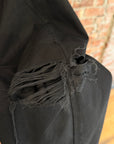 TAKAHIROMIYASHITA THE SOLOIST SS24 DISTRESSED DOG EAR HARRINGTON JACKET ‘BLACK’