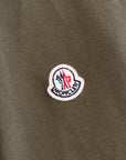 MONCLER TRICOLOR TRIMMED PIQUE POLO ‘OLIVE’