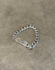 CHROME HEARTS FLORAL MINI CUBAN BRACELET ‘SILVER’