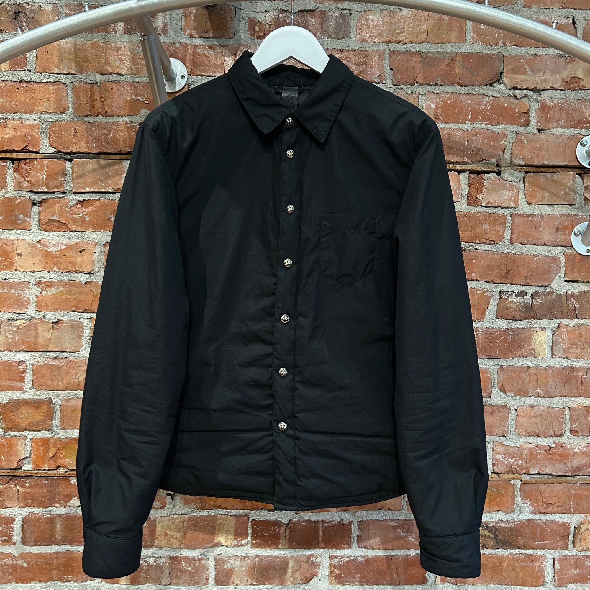 CHROME HEARTS GOOSE DOWN PADDED SHIRT ‘BLACK’