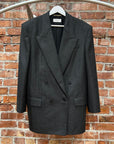 SAINT LAURENT PARIS FW24 CASHMERE WOOL BLAZER ‘GREY’