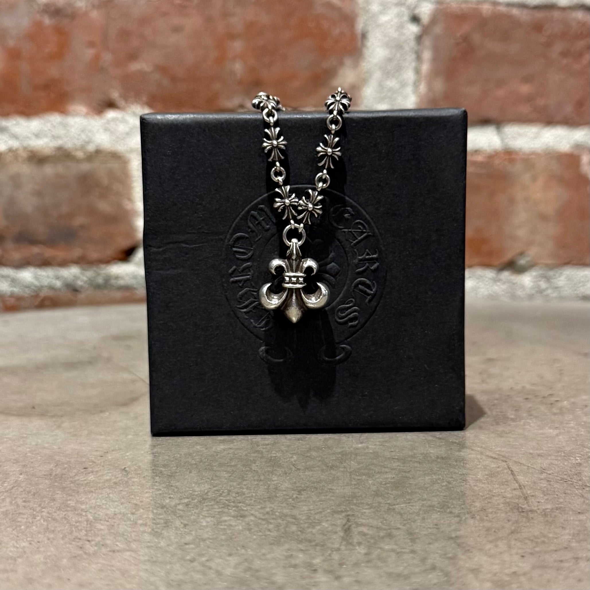 CHROME HEARTS TINY-E BS FLEUR NECKLACE 'SILVER' – Sadō Room
