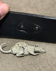 ENFANTS RICHES DEPRIMES FW25 RAT CHASE LEATHER BELT ‘BLACK/SILVER’