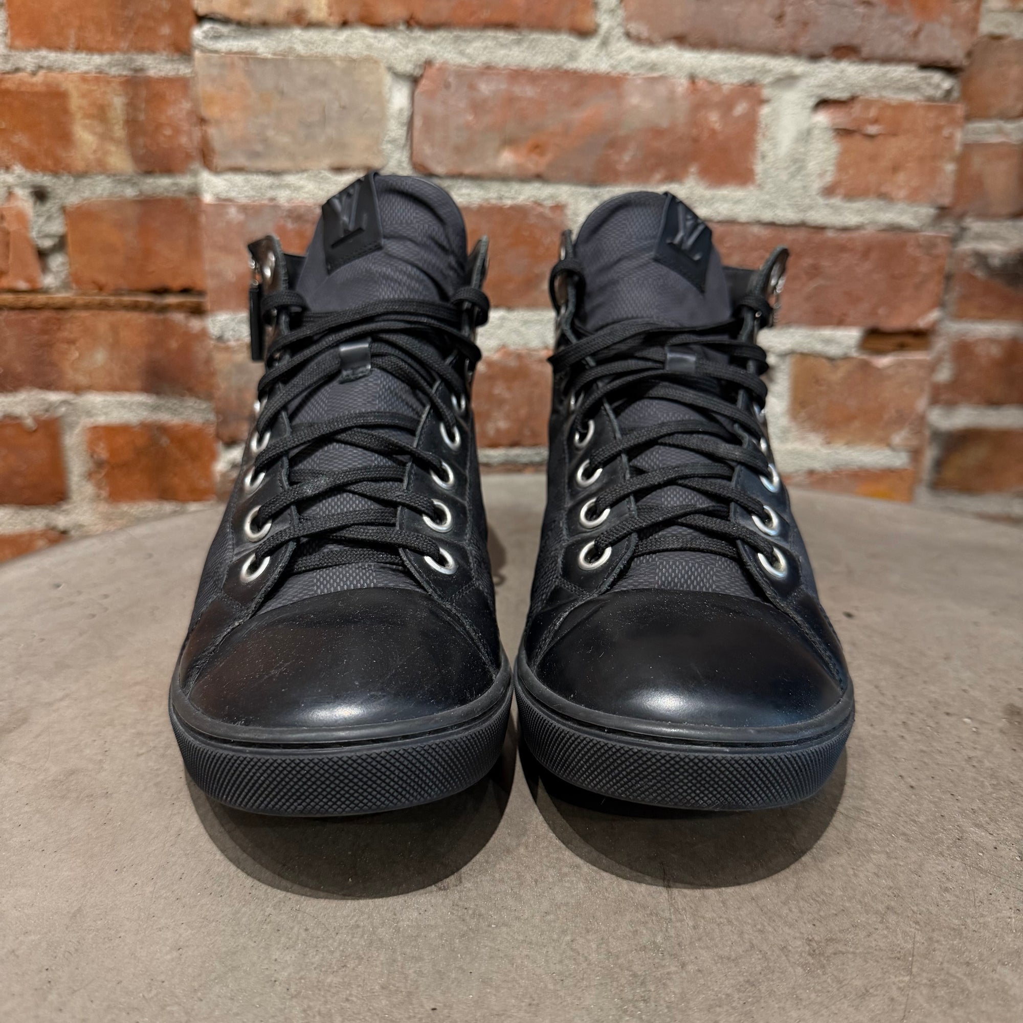 LOUIS VUITTON SS13 DAMIER GRAPHITE ZIP SNEAKERS ‘BLACK’