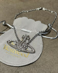 VIVIENNE WESTWOOD LARGE BASS RELIEF NECKLACE ‘SILVER’