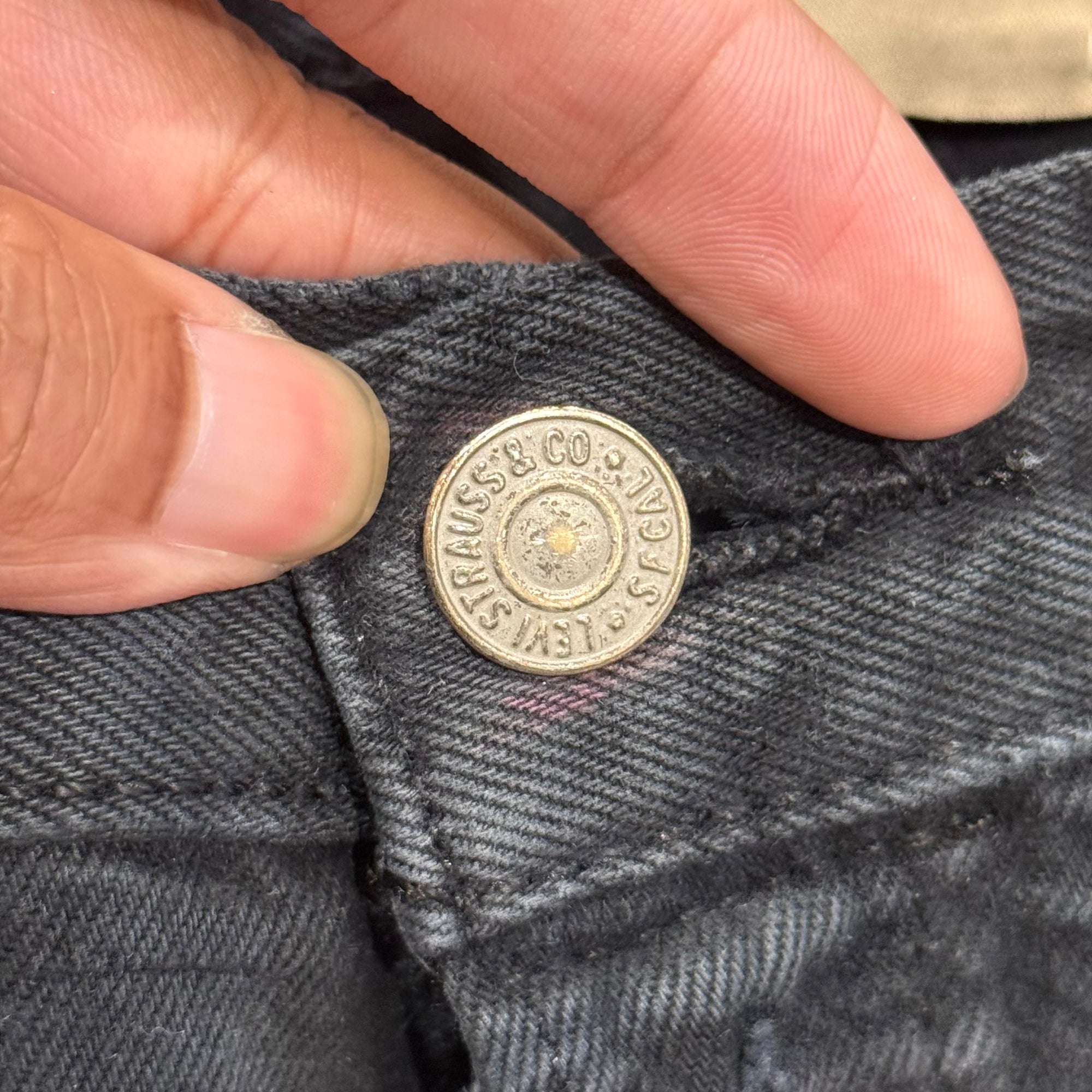 GALLERY DEPT. SCAB F*CK FACE DENIM ‘BLACK’