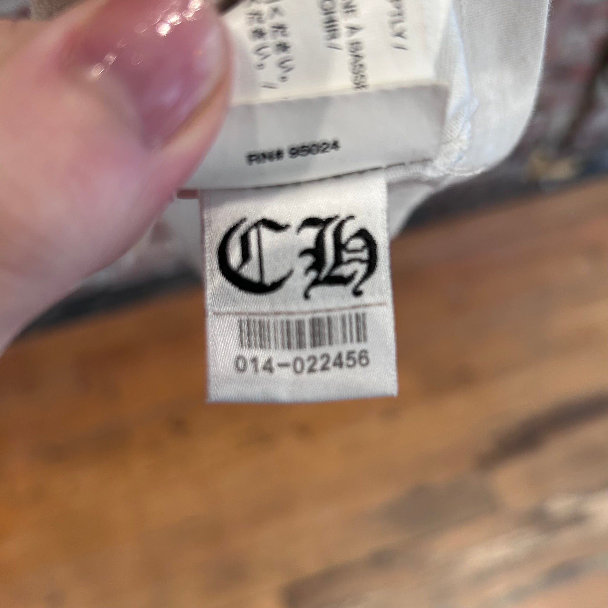 CHROME HEARTS LA EXCLUSIVE PLUS CROSS POCKET TEE ‘WHITE’