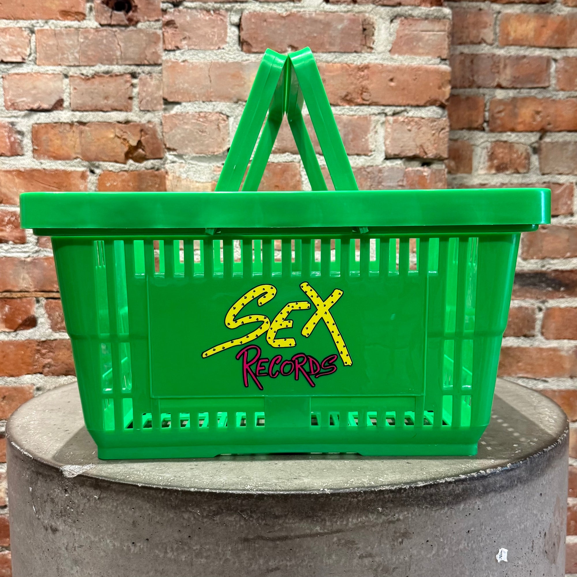 CHROME HEARTS MATTY BOY SEX RECORDS BASKET ‘GREEN’