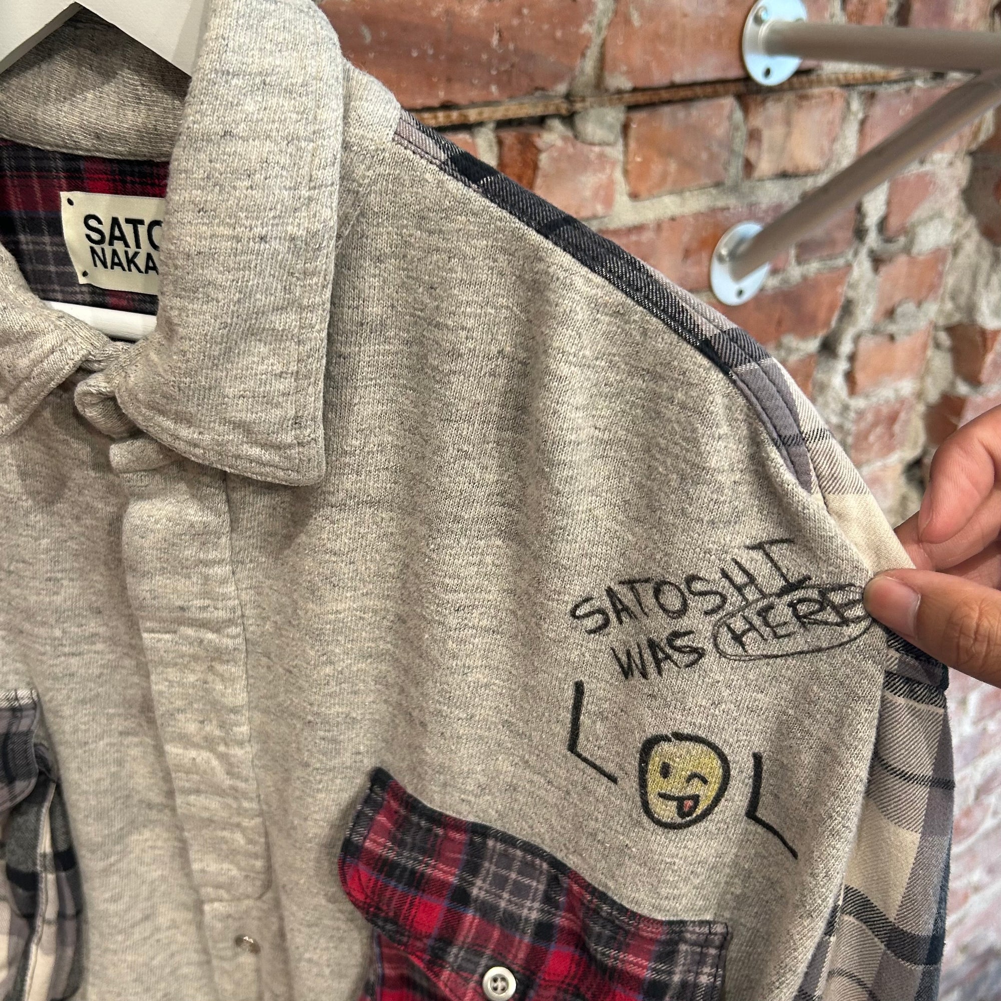 SATOSHI NAKAMOTO SS26 NESSA PATCHWORK FLANNEL ‘MULTI’
