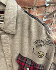 SATOSHI NAKAMOTO SS26 NESSA PATCHWORK FLANNEL ‘MULTI’