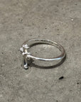 CHROME HEARTS CROSS BUBBLE GUM RING ‘SILVER’