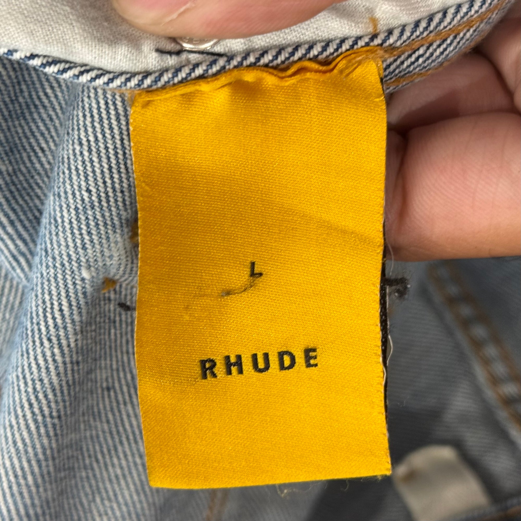 RHUDE CARPENTER DENIM PANTS ‘BLUE’