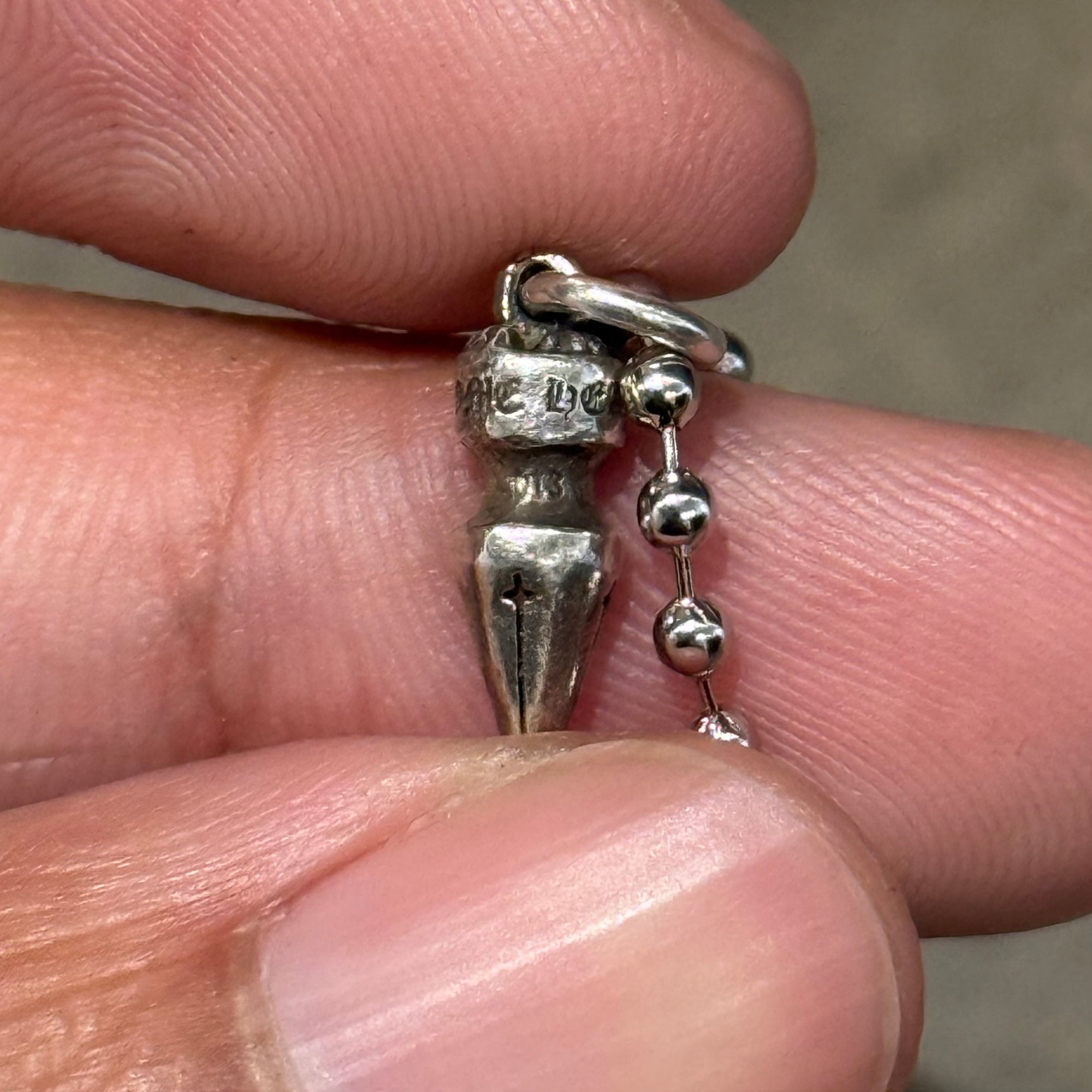 CHROME HEARTS SPIKE DROP NEKCLACE ‘SILVER’