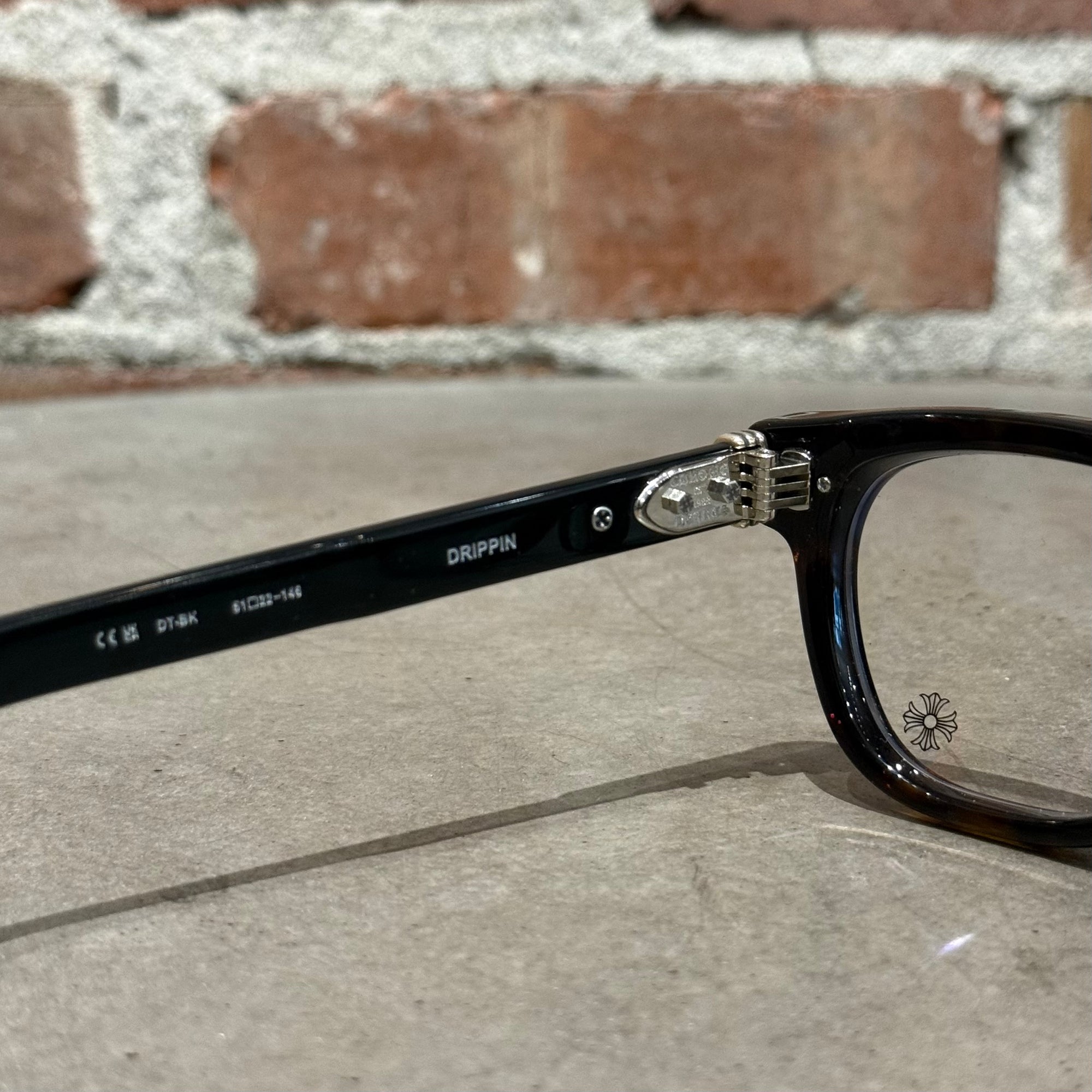 CHROME HEARTS DRIPPIN GLASSES ‘BLACK’