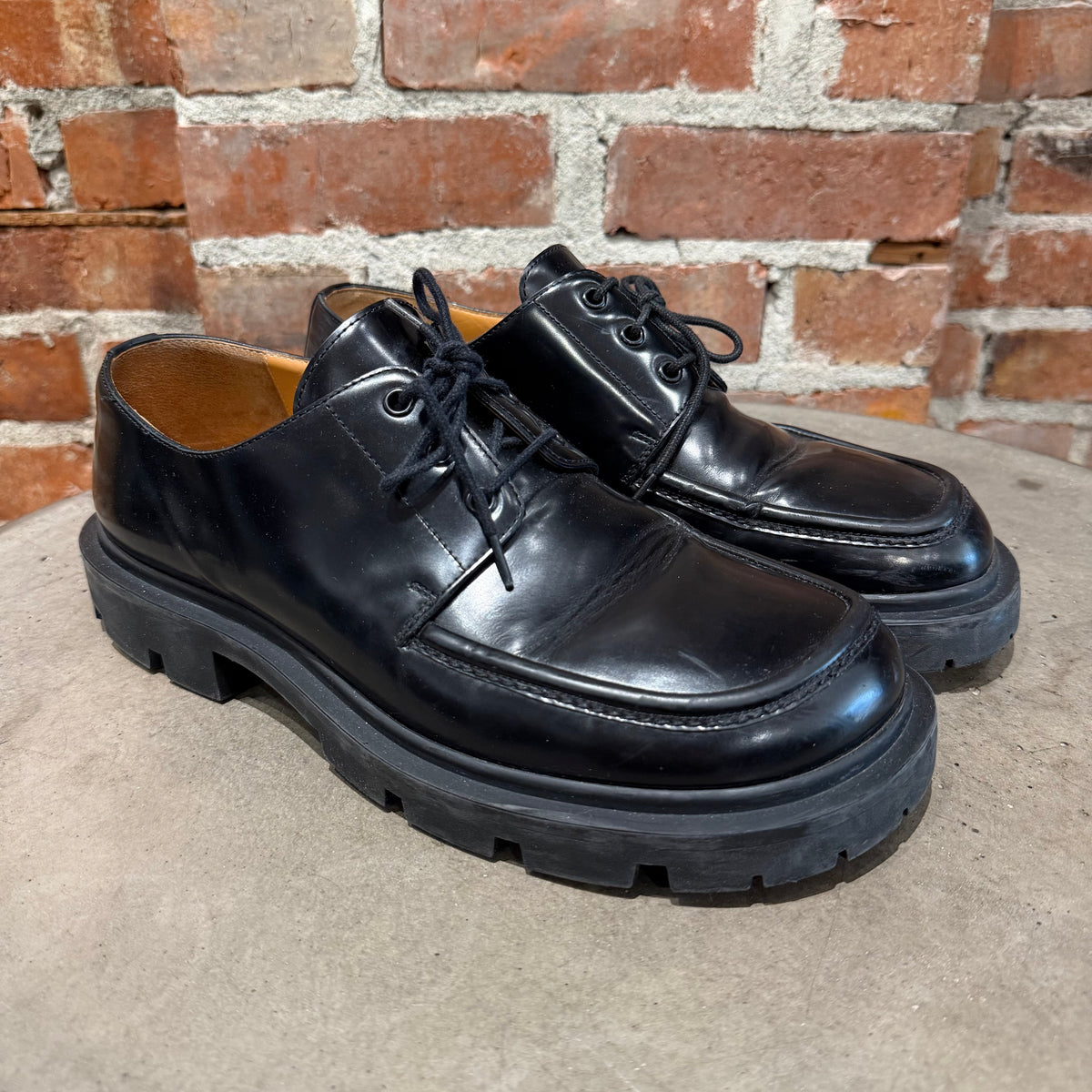 MASION MARGIELA LUG SOLE IVY DERBY ‘BLACK’