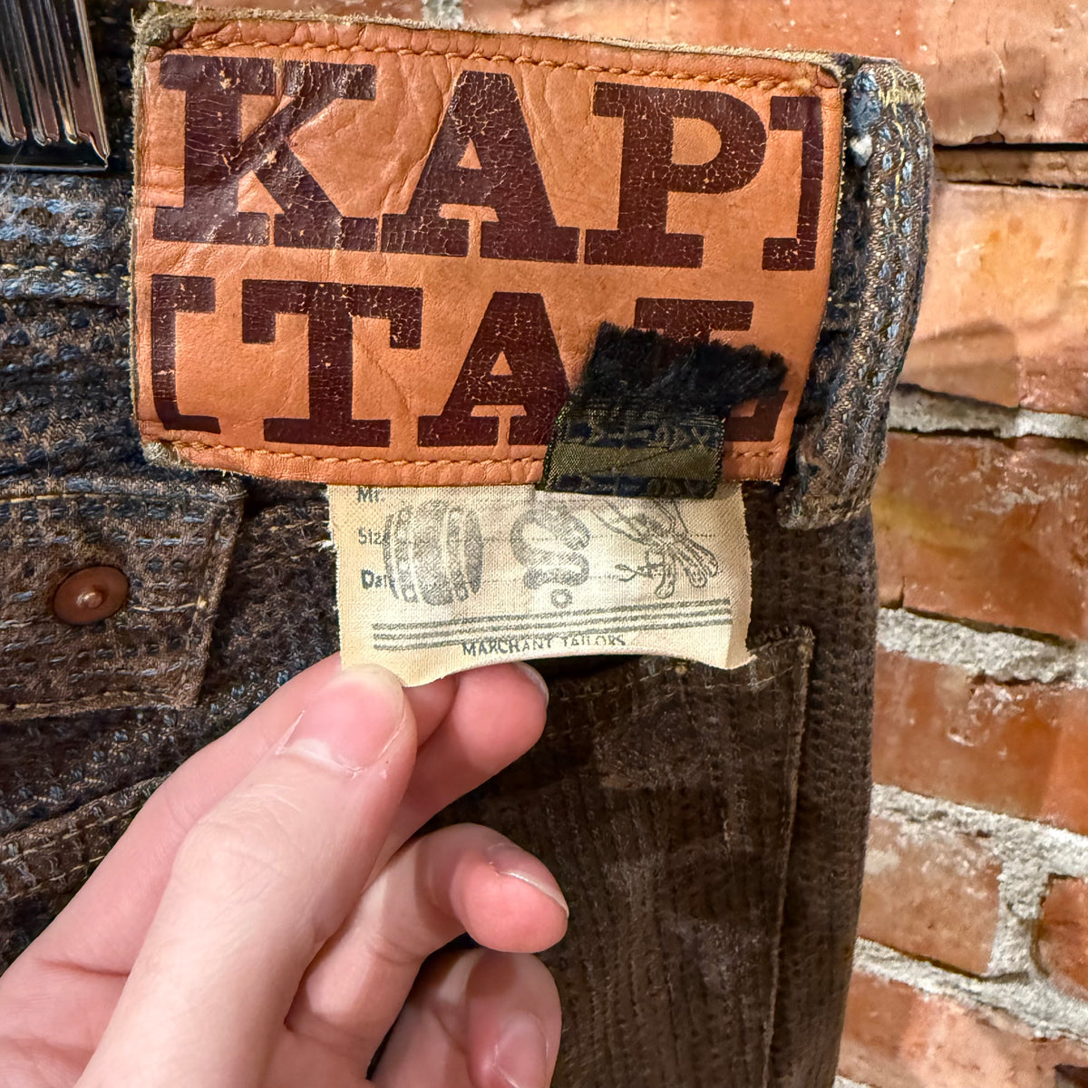 KAPITAL PERSIMMON DYED NO.9 5P CENTURY DENIM ‘BROWN’