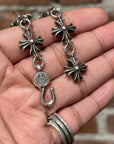 CHROME HEARTS CUT OUT CROSS BRACELET ‘SILVER’