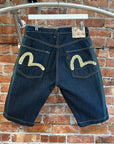 EVISU SUNFADED SKATE SHORTS 'VINTAGE BLUE'
