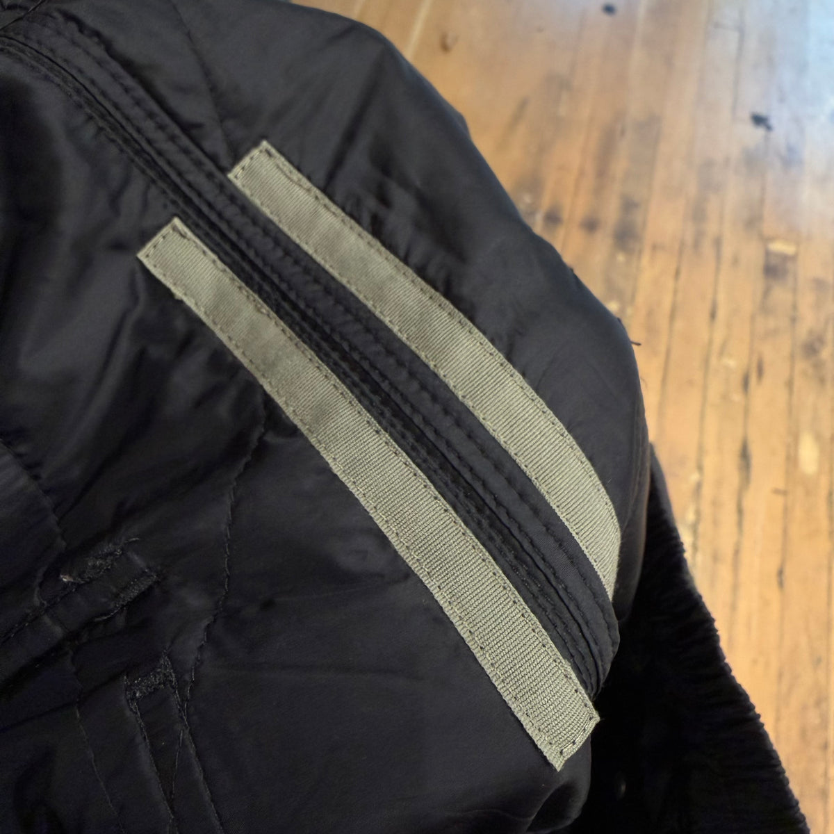 RICK OWENS FW19 LARRY DRKSHDW PADDED PUSHER PANTS ‘BLACK’