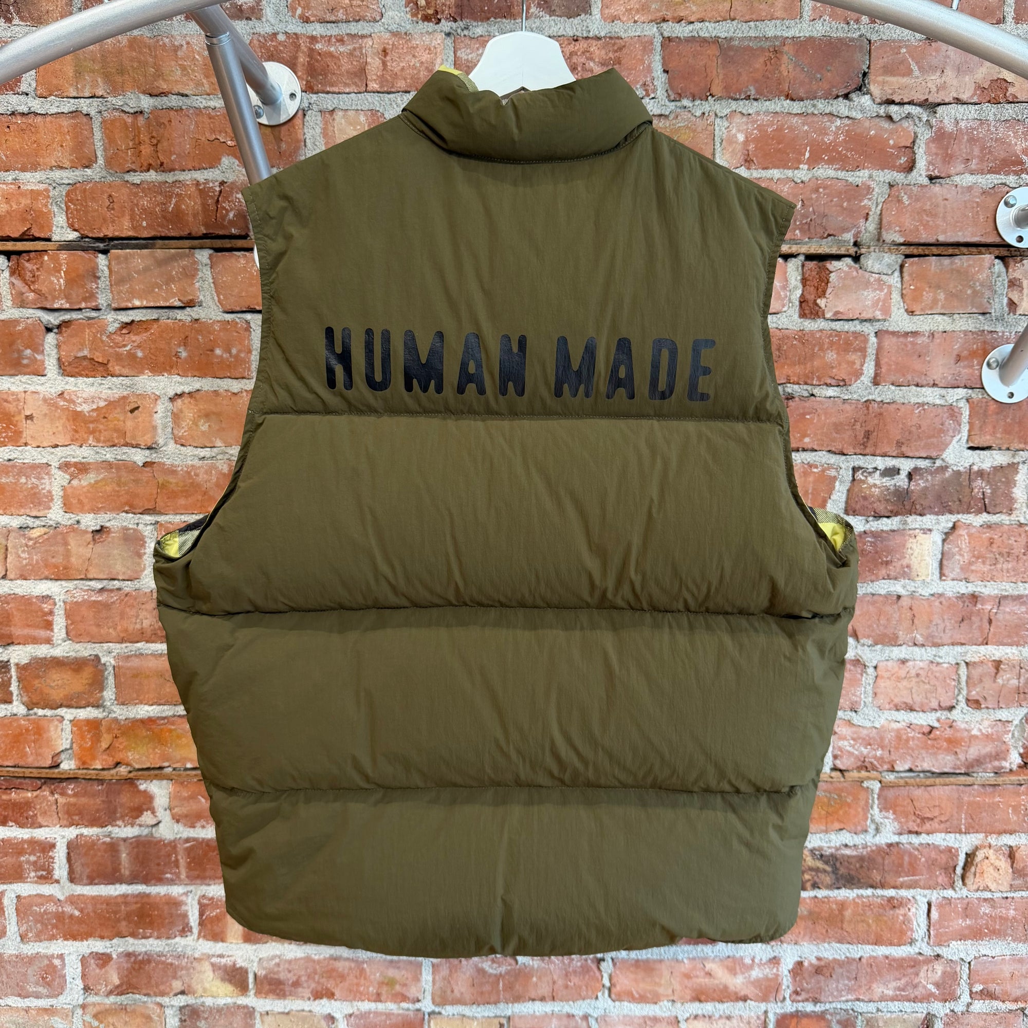 HUMAN MADE REVERSIBLE DOWN VEST ‘OLIVE’
