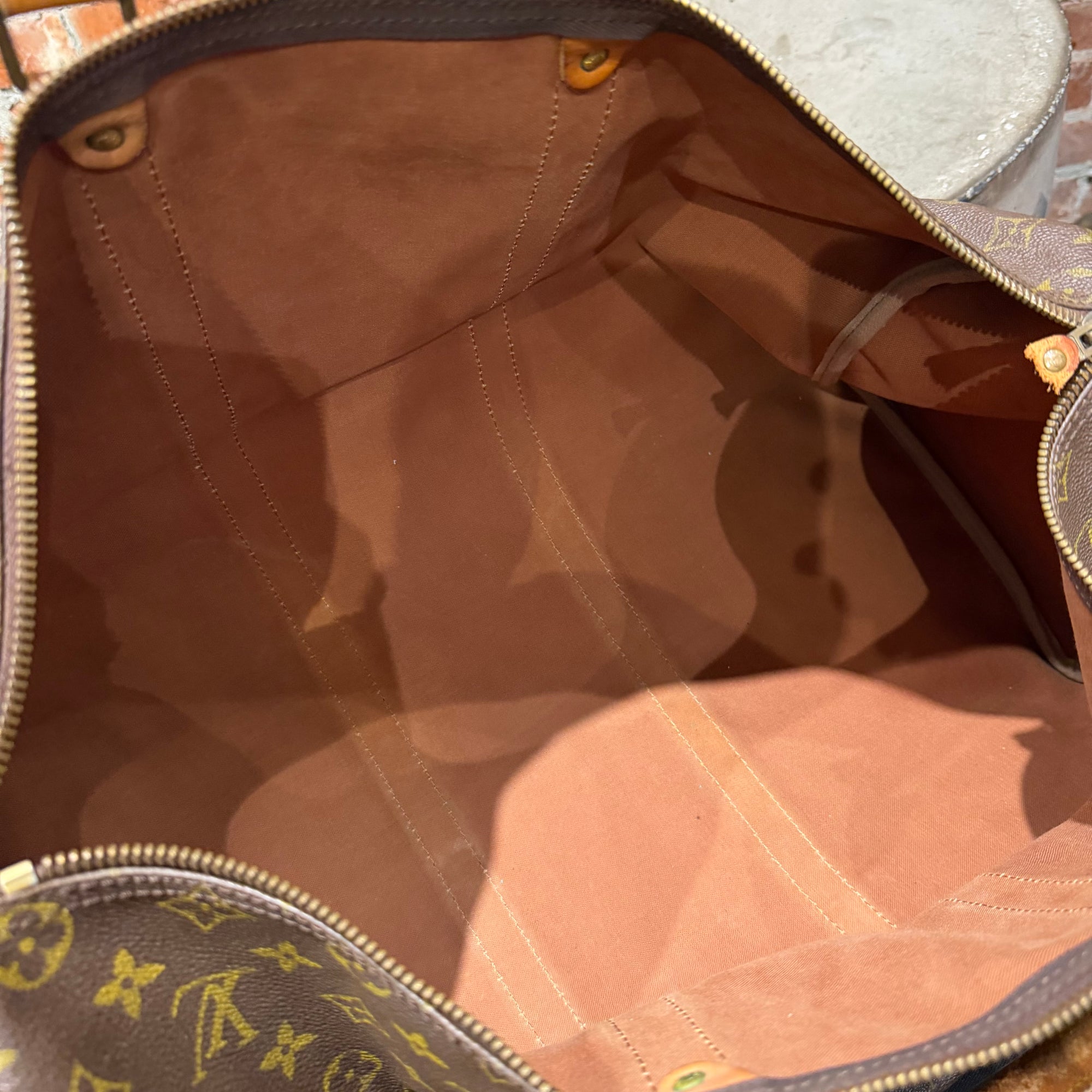 LOUIS VUITTON MONOGRAM KEEPALL 50 'BROWN'