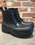 BOTTEGA VENETA LACED PUDDLE BOOTS ‘BLACK’