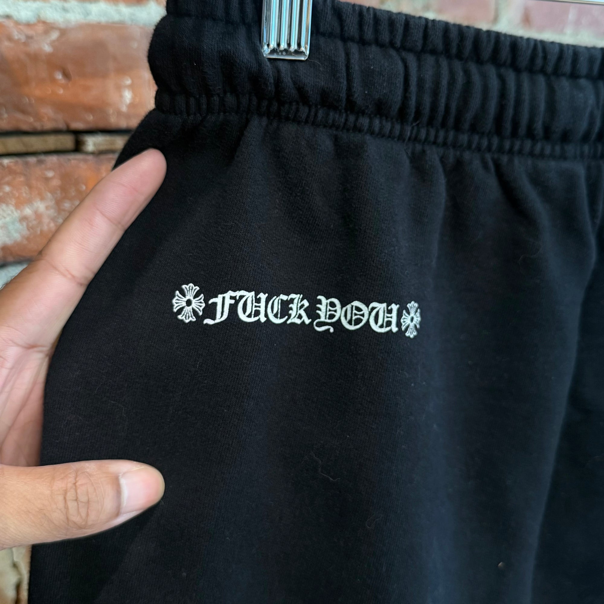 CHROME HEARTS SCRIPT LOGO SWEATPANTS ‘BLACK’