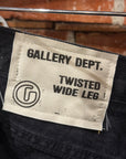 GALLERY DEPT. TWISTED WIDE LEG DENIM ‘BLACK’