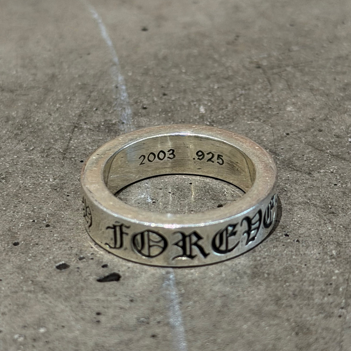 CHROME HEARTS 6MM FOREVER SPACER RING ‘SILVER’