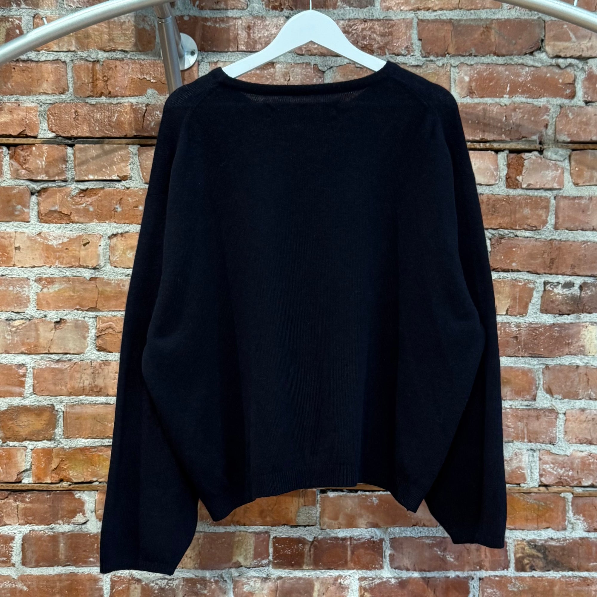 KAPITAL BOX WOOL CASHMERE KNIT SWEATER ‘BLACK’