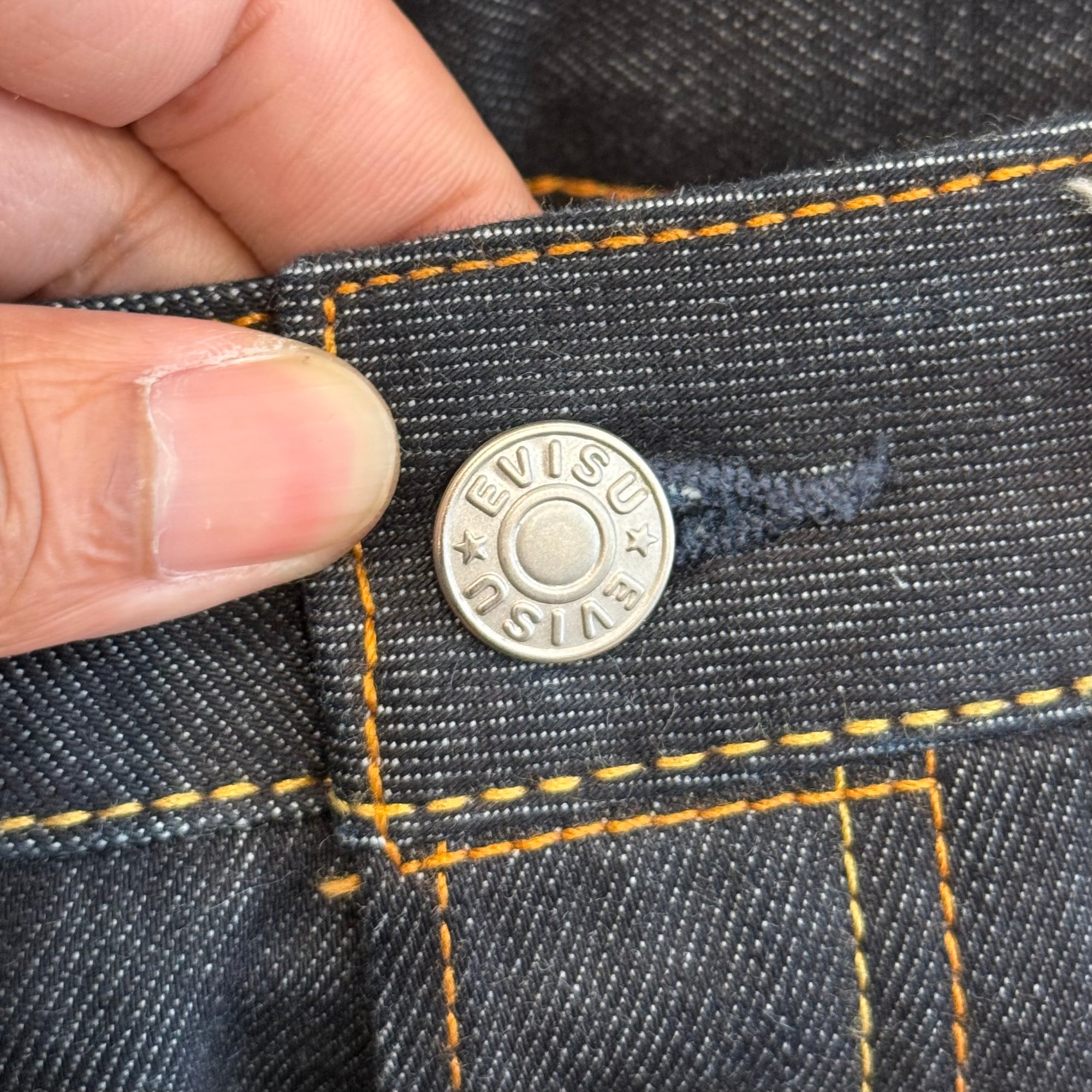 EVISU LOT 2000 SINGLE GULL DENIM 'INDIGO/IVORY'