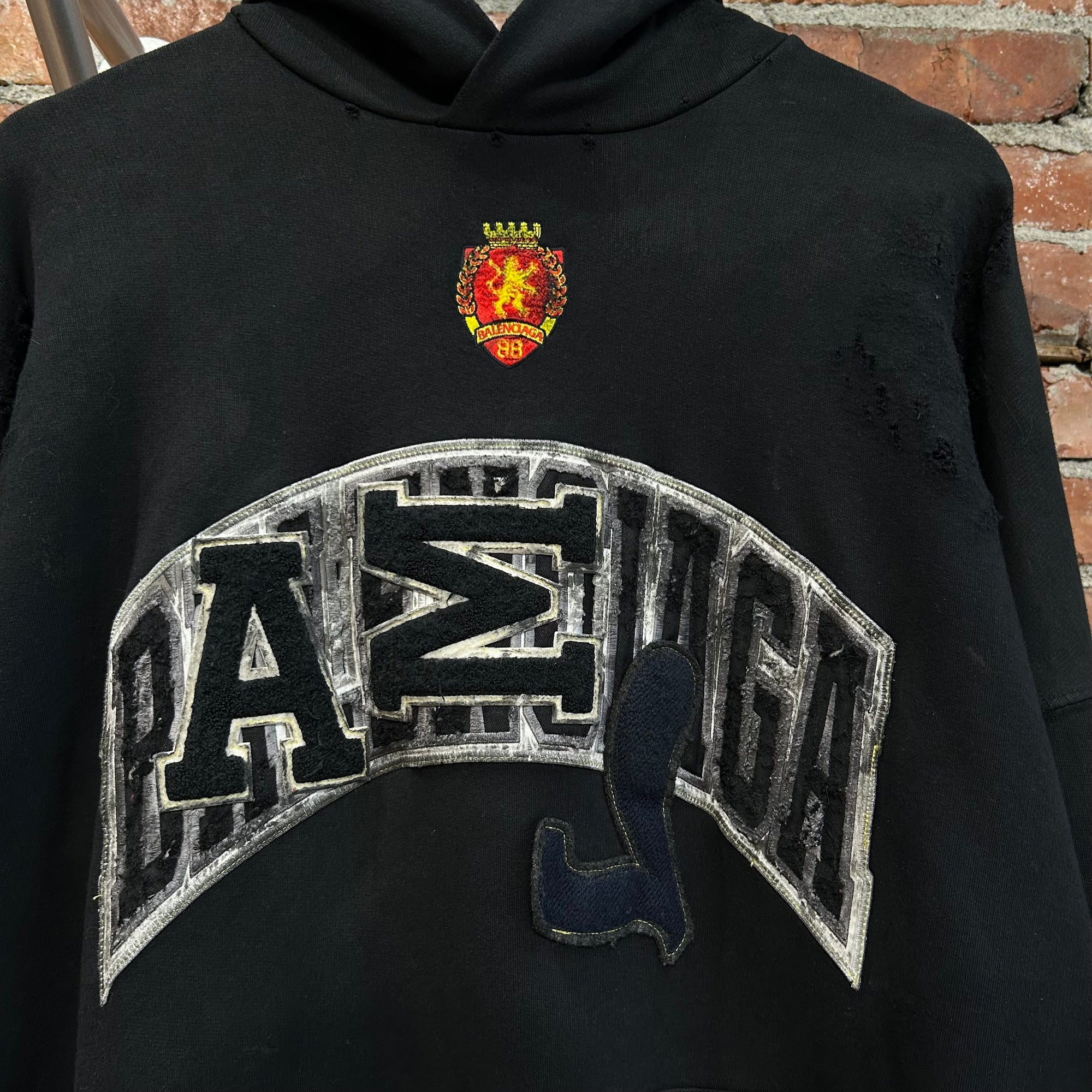 BALENCIAGA SS23 SKATER GRAFFITI HOODIE ‘BLACK’