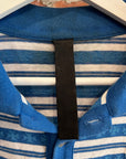 CHROME HEARTS TEENS FROM MARS STRIPED POLO SHIRT ‘BLUE’