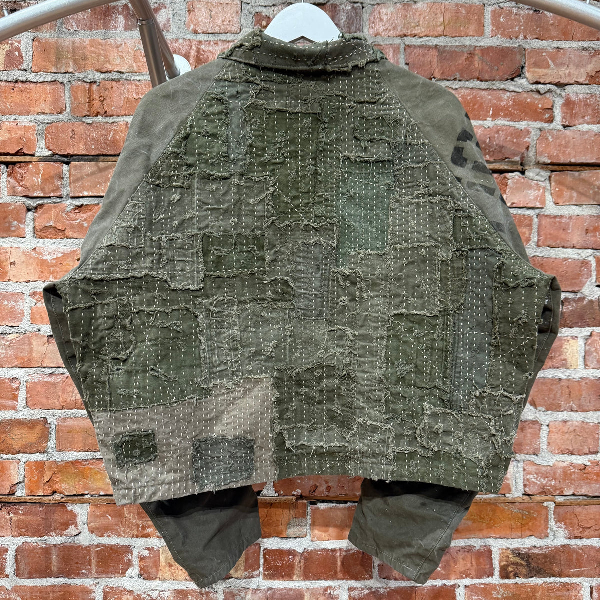 BLEEDING INDIGO BORO MILITARY JACKET ‘SAGE’