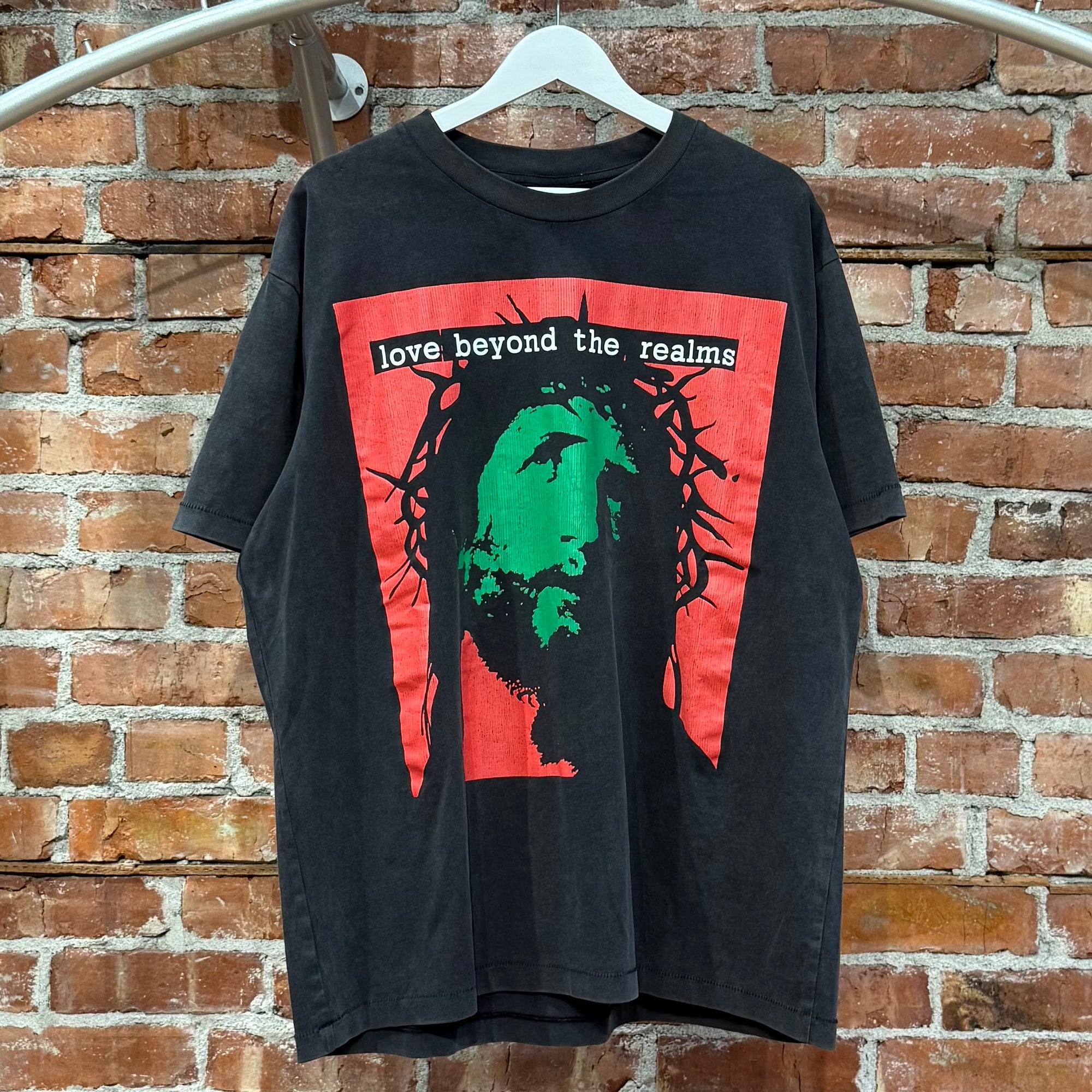 SAINT MICHAEL SS23 LOVE BEYOND JESUS TEE ‘GREY’