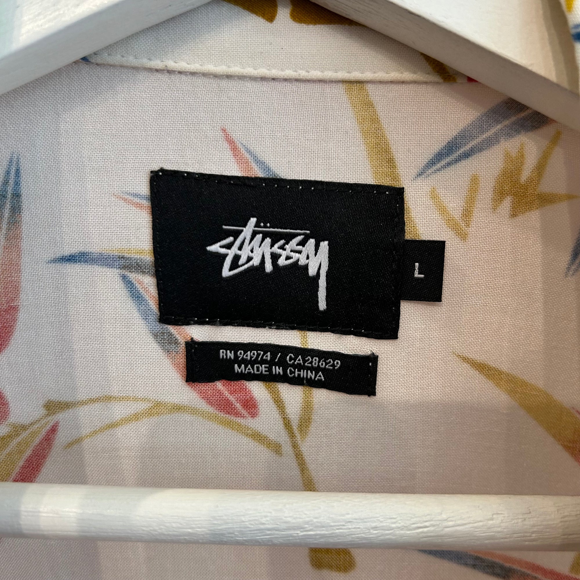 STUSSY ISLAND GETAWAY CAMP COLLAR SHIRT ‘MULTI’