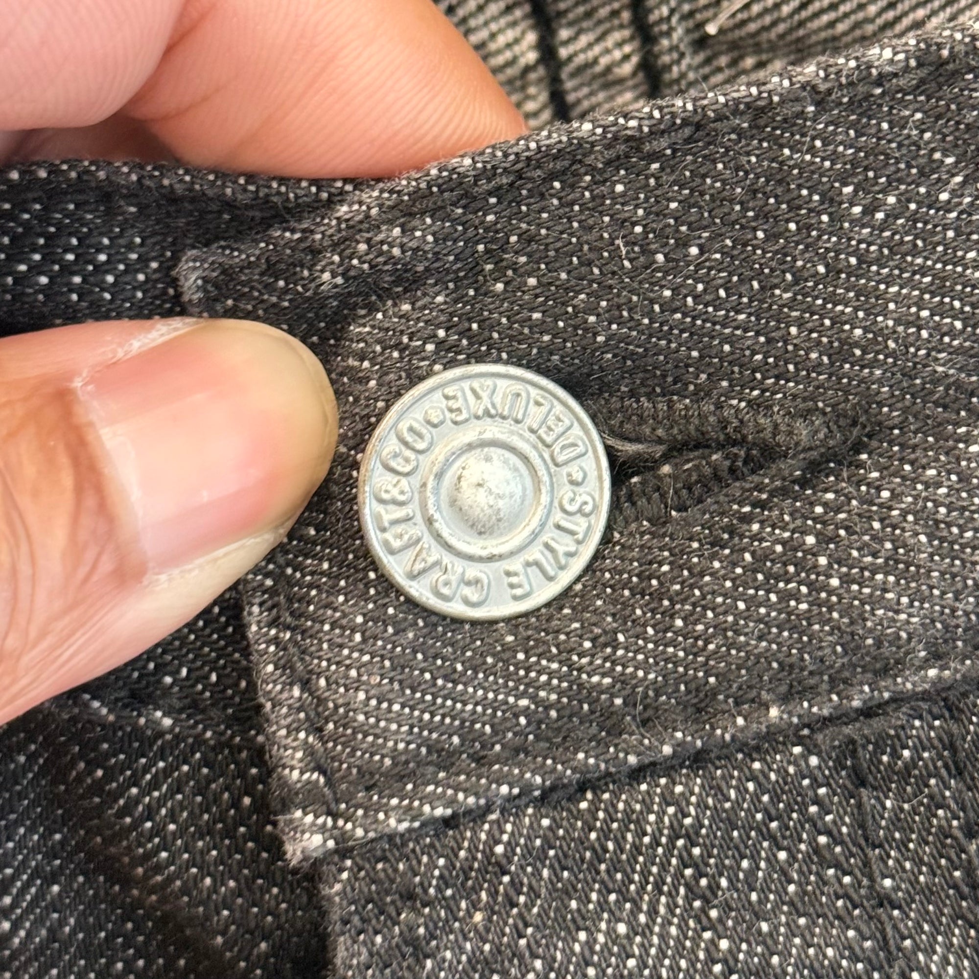EVISU LOT 2000 CHAIN STITCH GULL DENIM ‘BLACK’