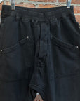RICK OWENS DRKSDHW CROPPED SWEATPANTS ‘BLACK’