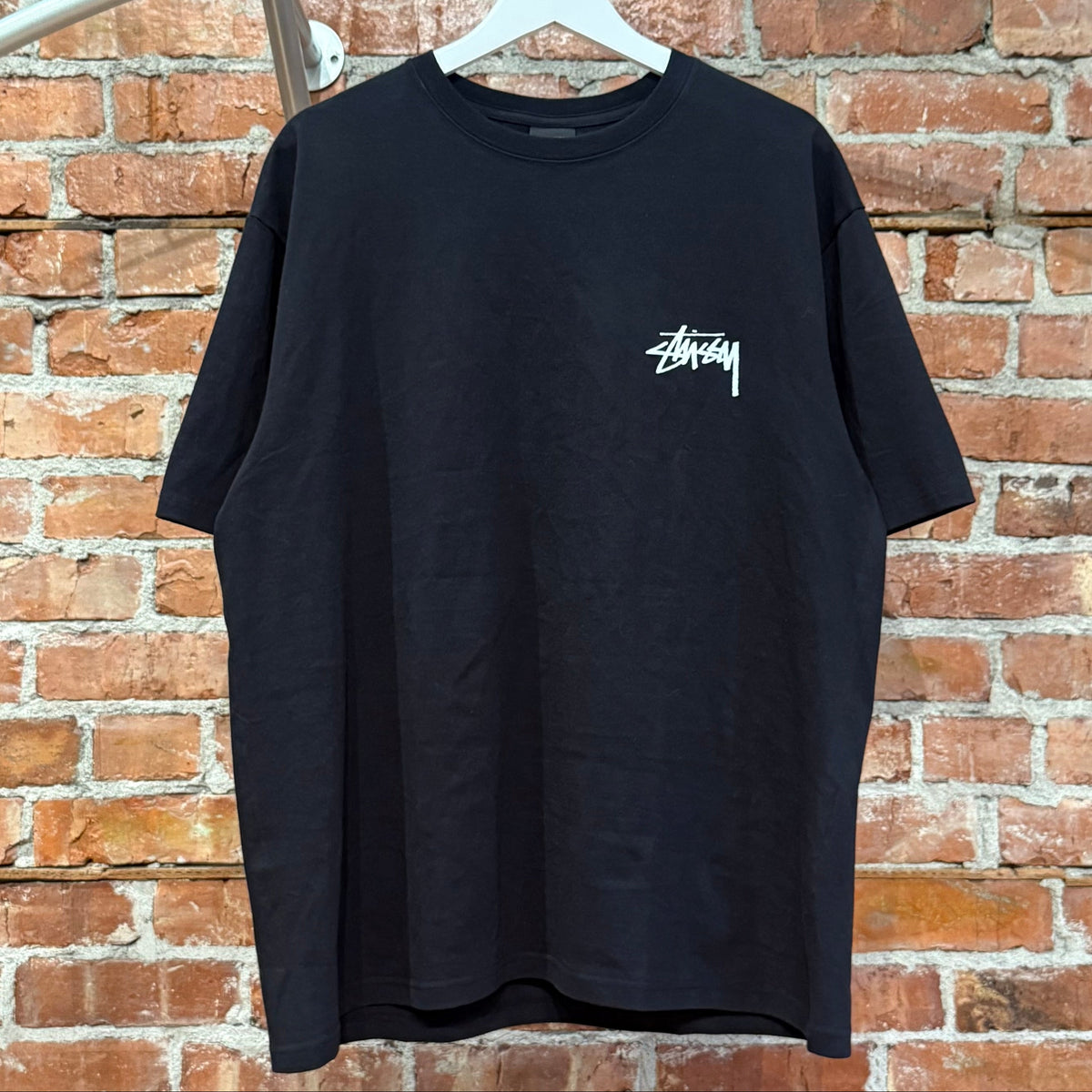 STUSSY DICE LOGO TEE ‘BLACK’