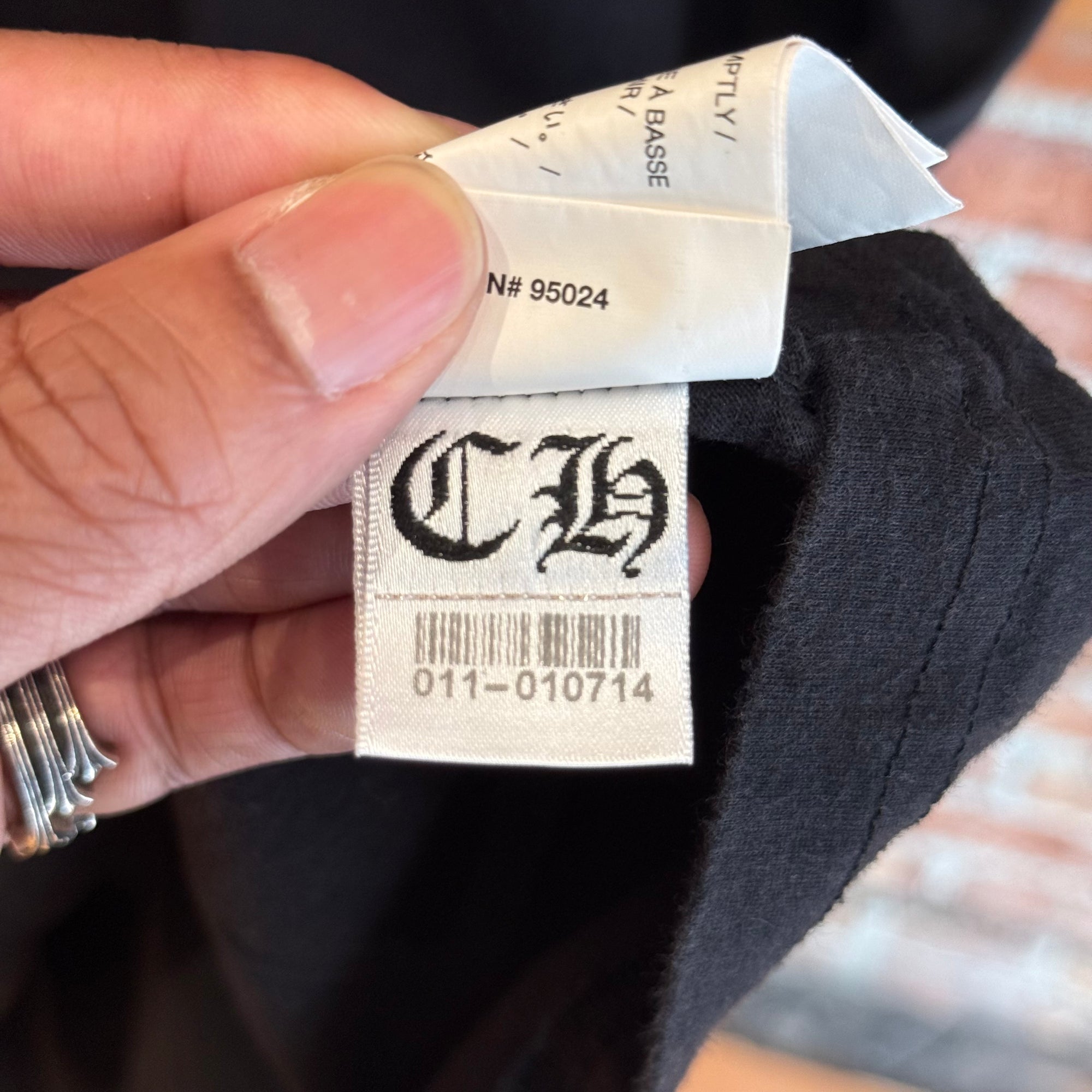 CHROME HEARTS BANNER PRINT TEE ‘BLACK’